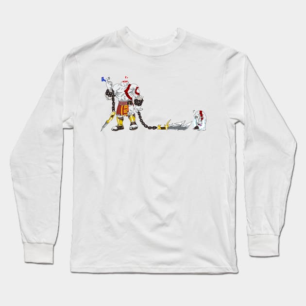 Kratos Fail Long Sleeve T-Shirt by artNpop